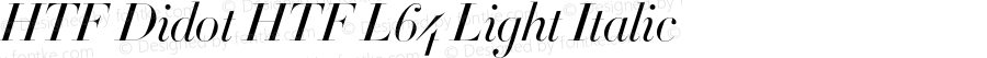 HTFDidot-L64LightItalic