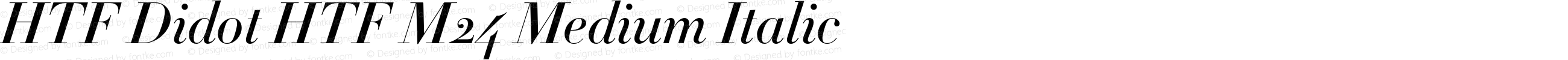 HTF Didot HTF M24 Medium Italic