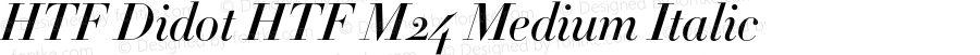 HTF Didot HTF M24 Medium Italic