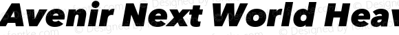 Avenir Next World Heavy Italic