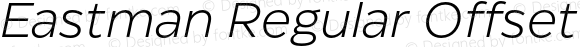 Eastman Regular Offset Italic