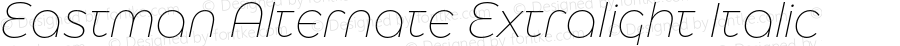 Eastman Alternate Extralight Italic