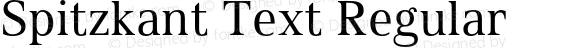 Spitzkant Text Regular