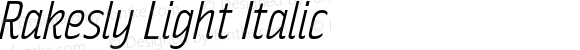 Rakesly Light Italic