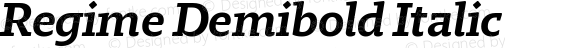 Regime Demibold Italic