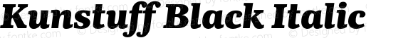 Kunstuff Black Italic