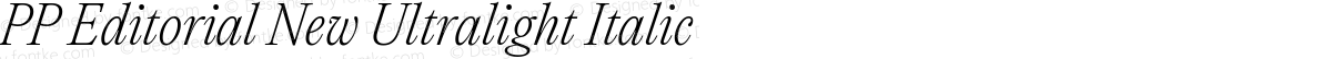 PP Editorial New Ultralight Italic