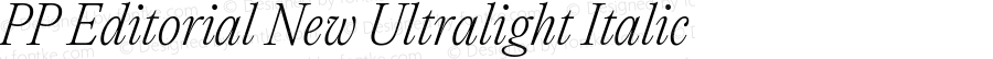 PP Editorial New Ultralight Italic