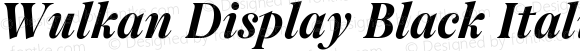 Wulkan Display Black Italic