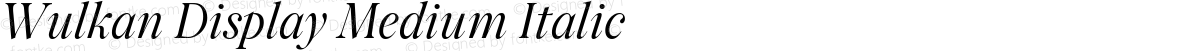 Wulkan Display Medium Italic