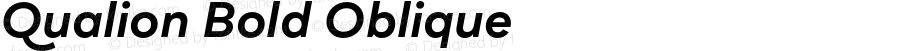 Qualion Bold Oblique