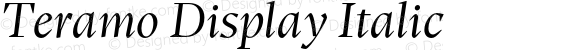 Teramo Display Italic