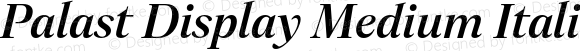 Palast Display Medium Italic
