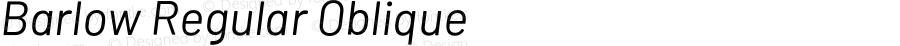 Barlow Regular Oblique