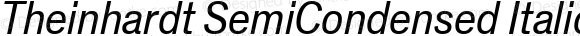 Theinhardt SemiCondensed Italic