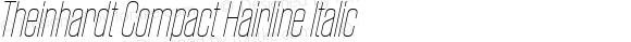 Theinhardt Compact Hairline Italic