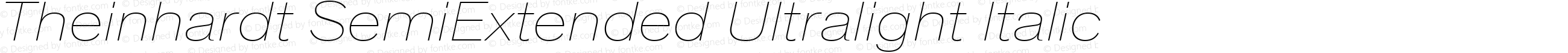 Theinhardt SemiExtended Ultralight Italic