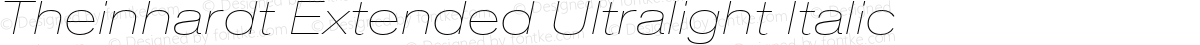 Theinhardt Extended Ultralight Italic