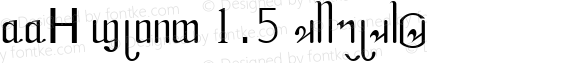 DDH font 1.5 Regular