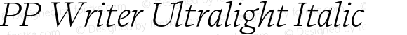 PP Writer Ultralight Italic