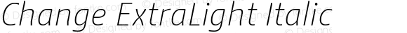 Change ExtraLight Italic