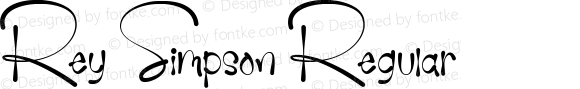 Rey Simpson Regular Version 1.00;May 4, 2021;FontCreator 12.0.0.2547 64-bit