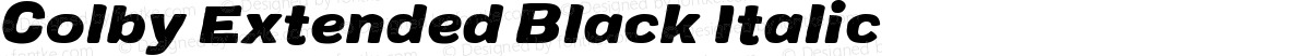 Colby Extended Black Italic
