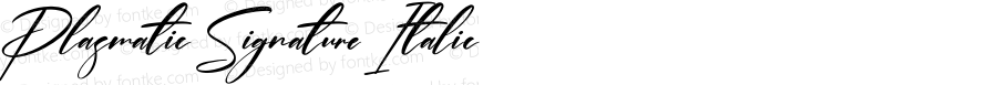 Plasmatic Signature Italic