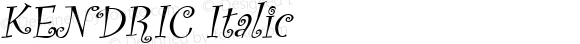 KENDRIC Italic