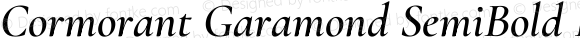 Cormorant Garamond SemiBold Italic