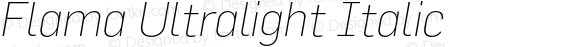 Flama Ultralight Italic