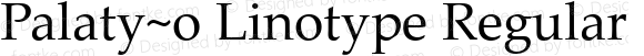 Palaty~o Linotype Regular