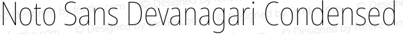 Noto Sans Devanagari Condensed Thin