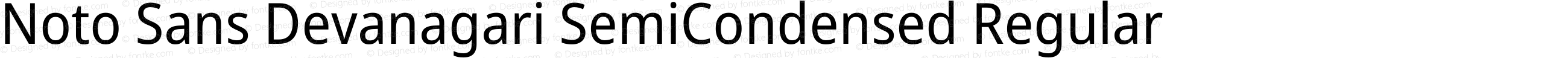 Noto Sans Devanagari SemiCondensed Regular