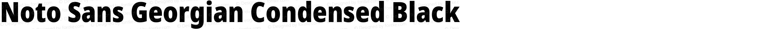 Noto Sans Georgian Condensed Black