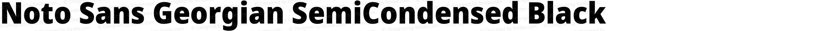 Noto Sans Georgian SemiCondensed Black