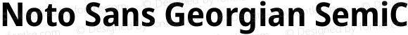 Noto Sans Georgian SemiCondensed Bold