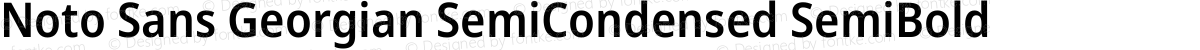 Noto Sans Georgian SemiCondensed SemiBold