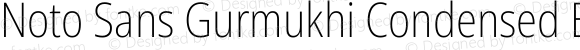 Noto Sans Gurmukhi Condensed ExtraLight