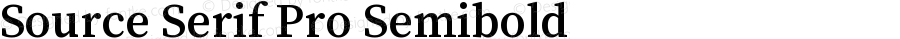 Source Serif Pro Semibold Regular