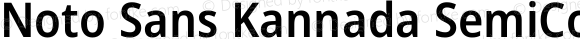 Noto Sans Kannada SemiCondensed SemiBold