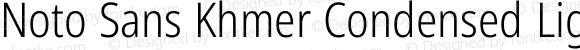 Noto Sans Khmer Condensed Light