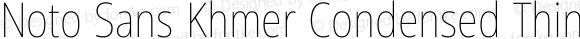 Noto Sans Khmer Condensed Thin