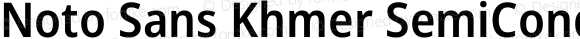 Noto Sans Khmer SemiCondensed SemiBold