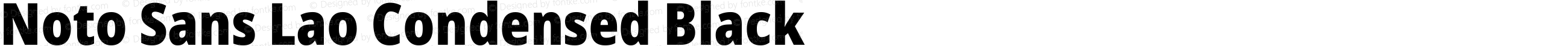 Noto Sans Lao Condensed Black