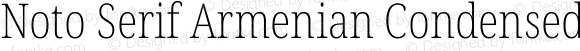 Noto Serif Armenian Condensed ExtraLight