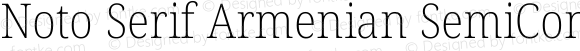 Noto Serif Armenian SemiCondensed ExtraLight