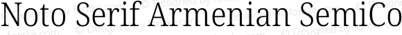 Noto Serif Armenian SemiCondensed Light