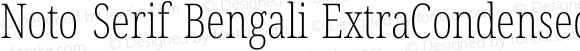 Noto Serif Bengali ExtraCondensed ExtraLight