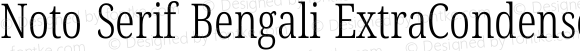 Noto Serif Bengali ExtraCondensed Light